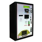 Front view of credit card automated token / ticket dispenser