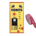 Front view of ticket dispensing machine