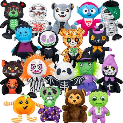 Small 100% Generic Halloween Plush 6in-9in Kit (108 pcs) | Gumball.com