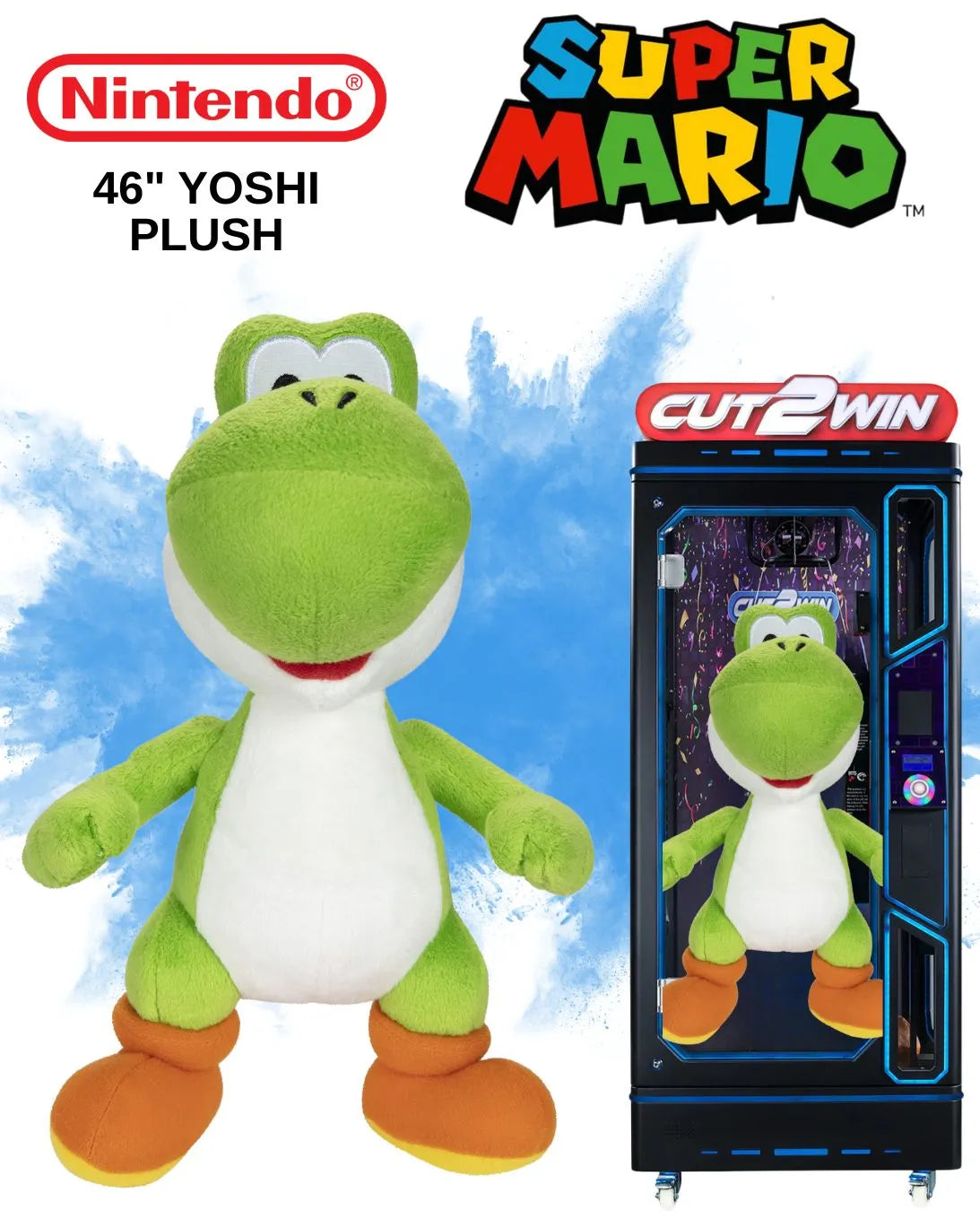 Yoshi Nintendo Yoshi 46″ Plush (1ct.) | Gumball.com