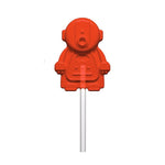 500 Ct. Box of Lollipops for Mr. Pop Robot Vending Machine Robotic Design Red Strawberry Flavor Color