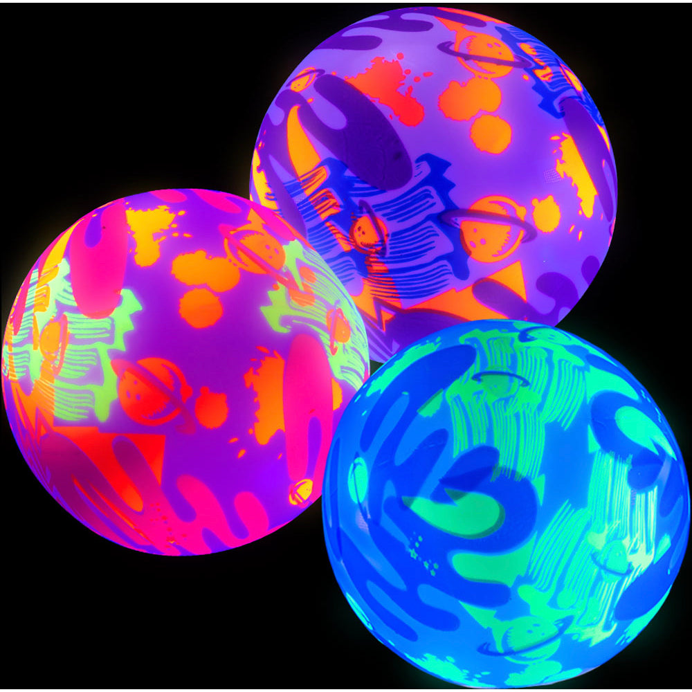Inflatable 6in Neon Space Balls