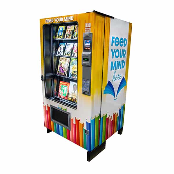 AMS Book Vending Machine Product Image Angle View