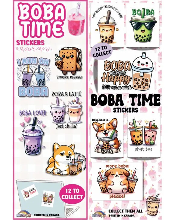 Boba Time Stickers