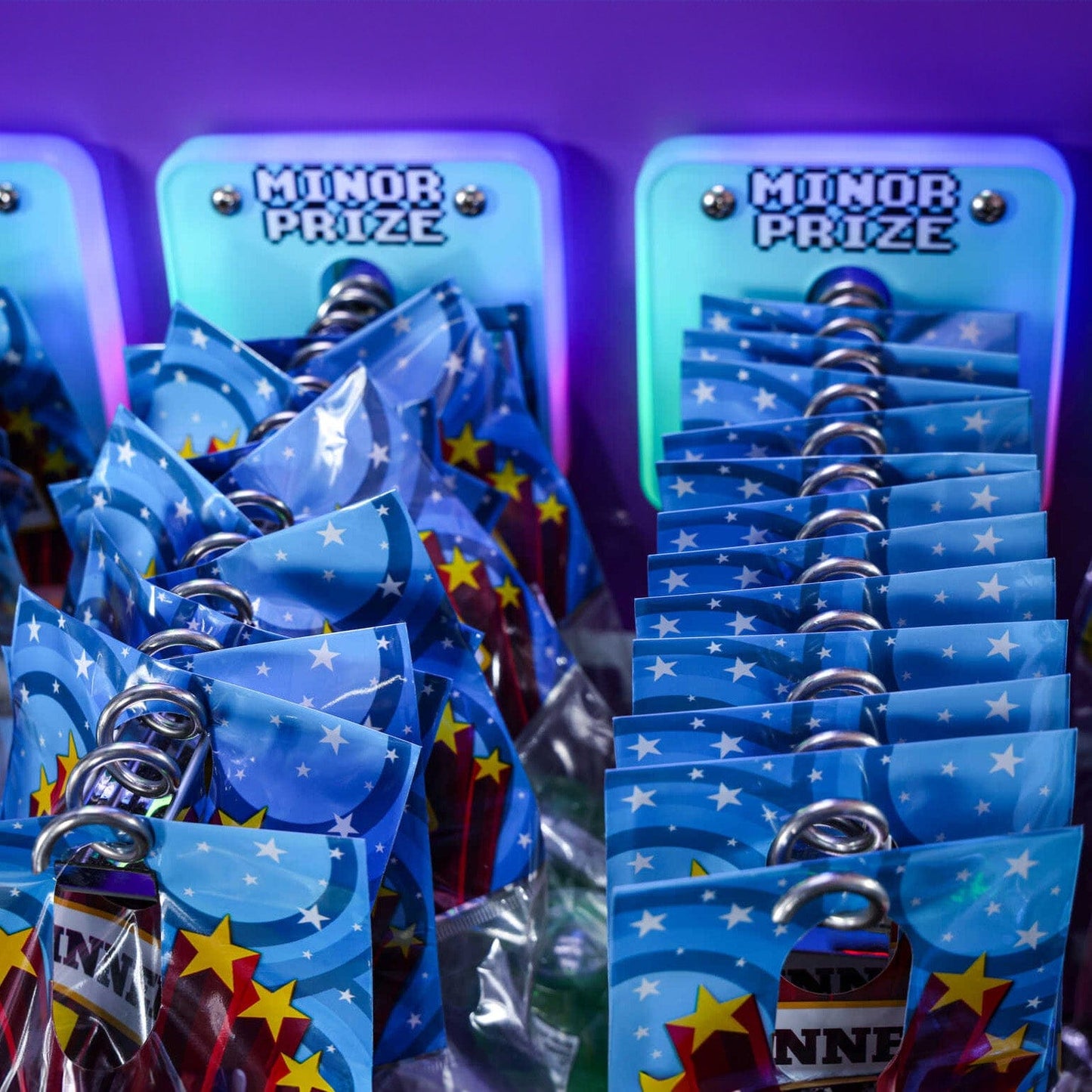 Brick Attack Mini 24" Arcade Game Machine Prizes Coil Close Up Product Image