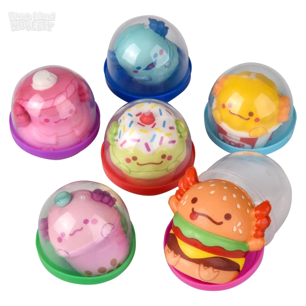 Micro Squish Axolotl Foodie Friends 2" Capsules