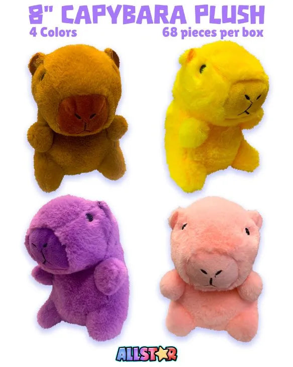 Capybara 8" Plush Mix (68ct.)
