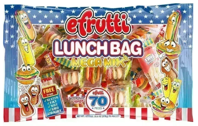 Efrutti Lunch Bag Mega Mix Bulk Case (7.65 LB) Product Image