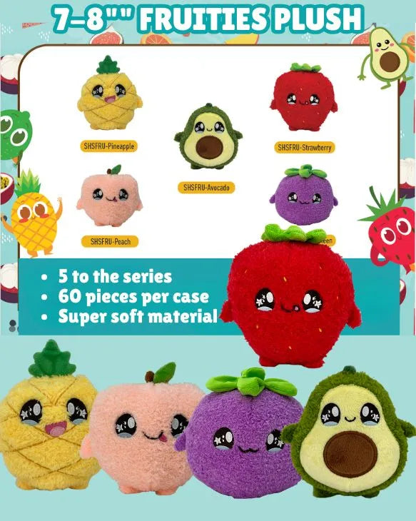 Fruities 7"-8" Plush Mix (60ct.)