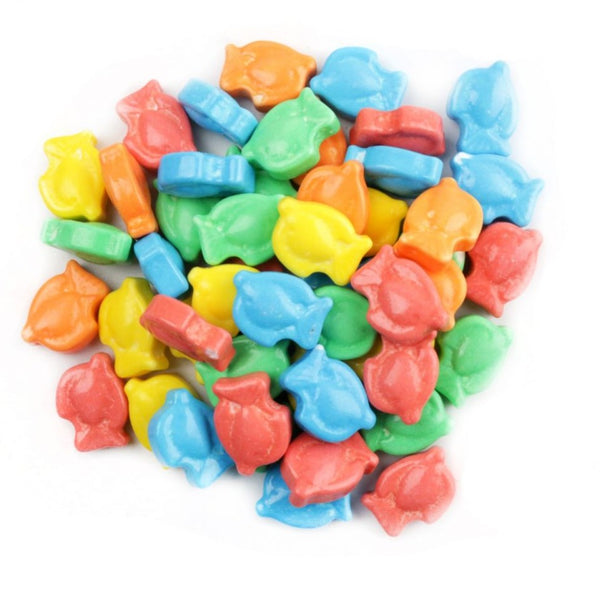 Close up view of gone fishing candy