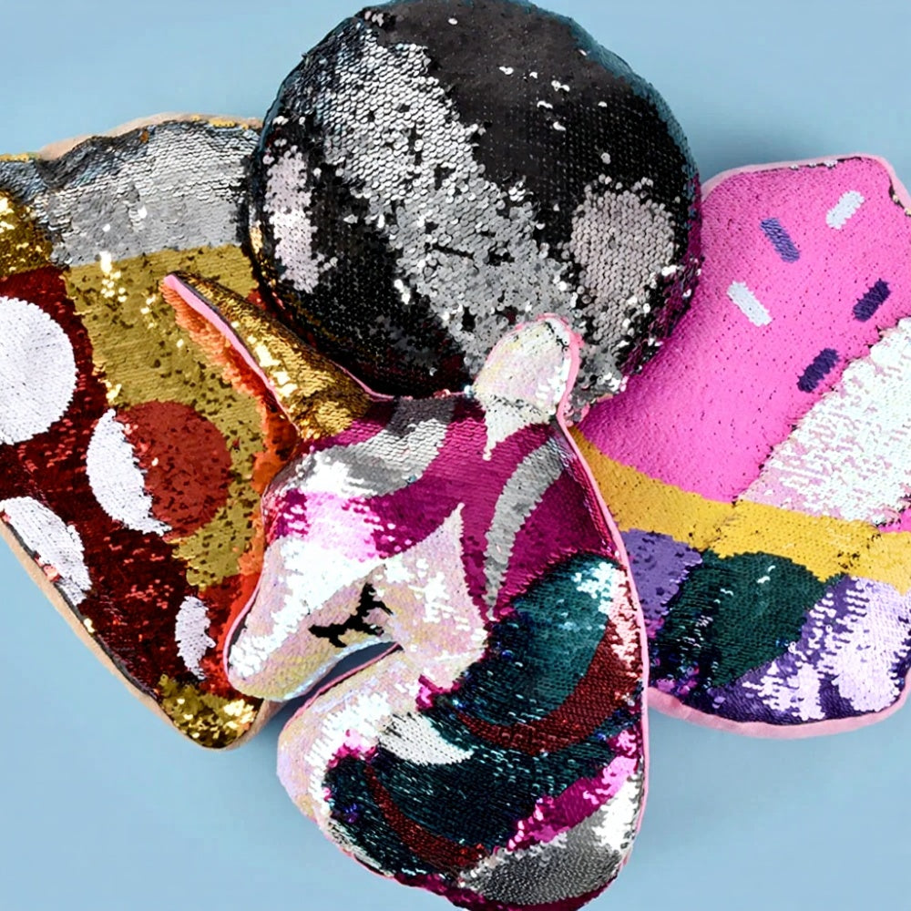 14" - 18" Sequin Jumbo Plush Pillow Mix (24 ct.)