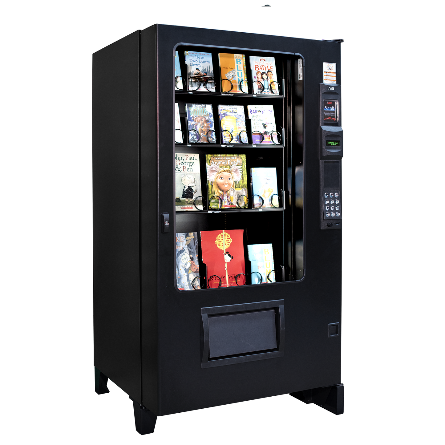 Seaga AMS Book Vending Machine No Graphic Product Image Angle View