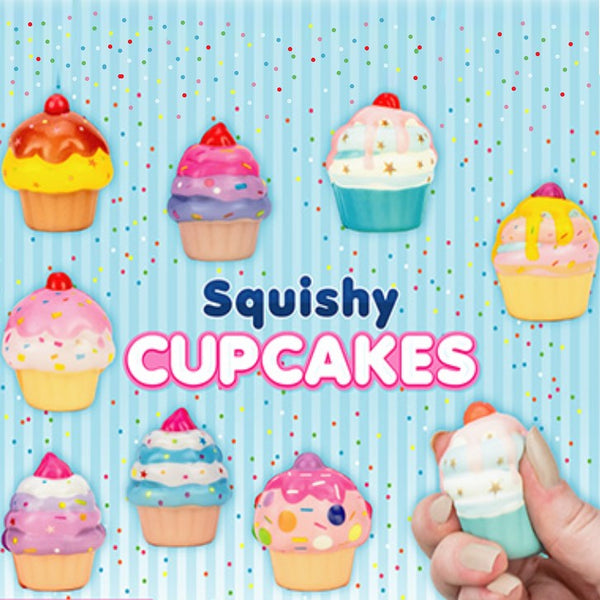 Baby Blue display card for Squishy Cupcakes