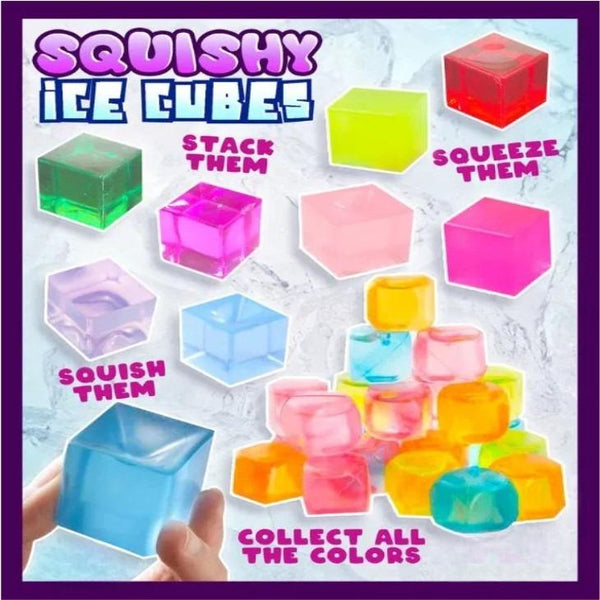 front display card for squishy ice cubes 