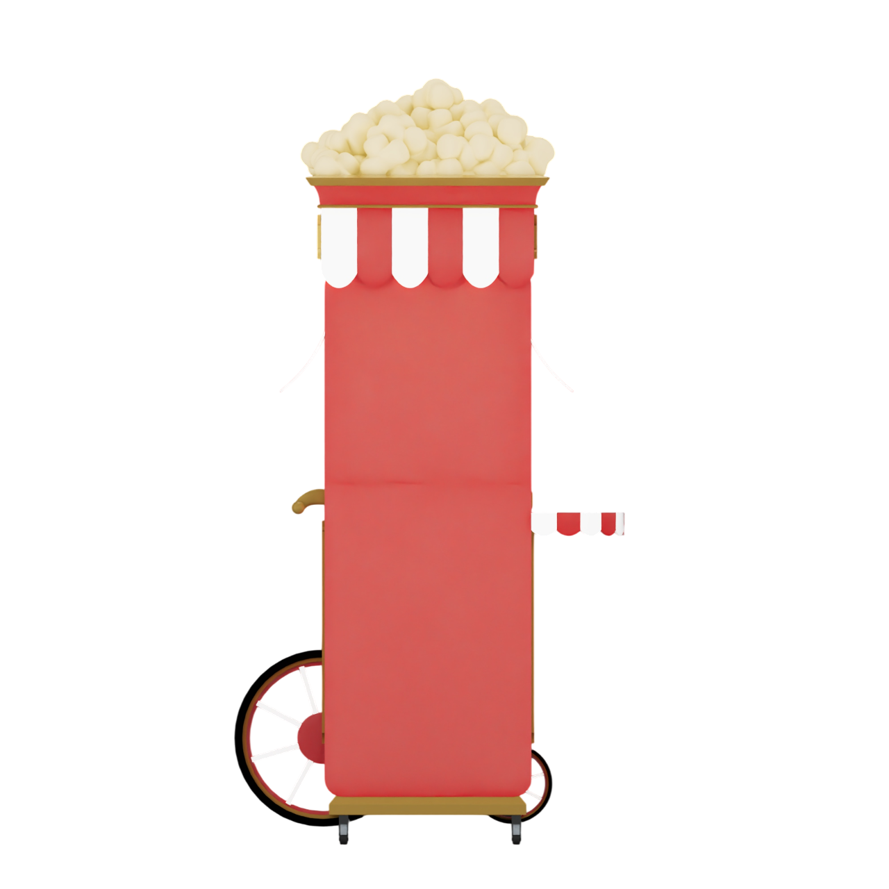 Sweet Robo PopCart Robot Popcorn Vending Machine Product Image Back View