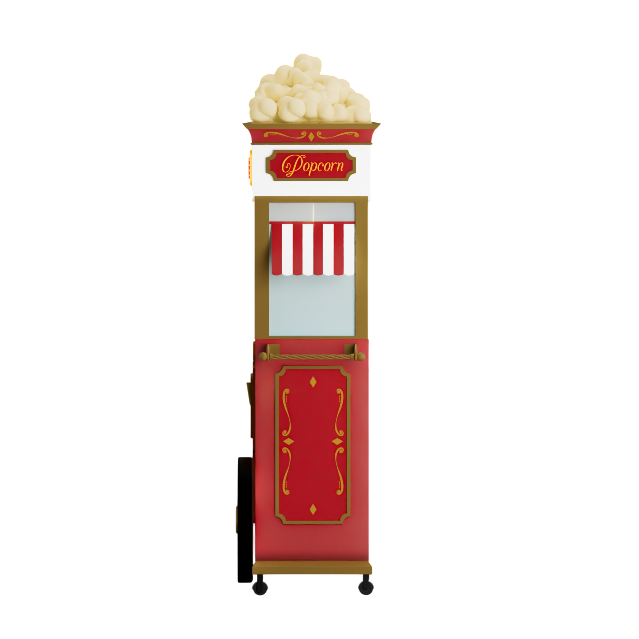 Sweet Robo PopCart Robot Popcorn Vending Machine Product Image Left View