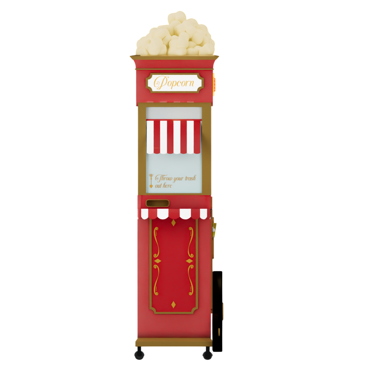 Sweet Robo PopCart Robot Popcorn Vending Machine Product Image Right View