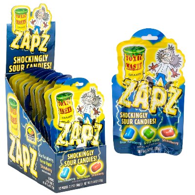 Waste(twice) - さも Toxic Waste® Zapz™ Sour Candies 12ct | Gumball.com