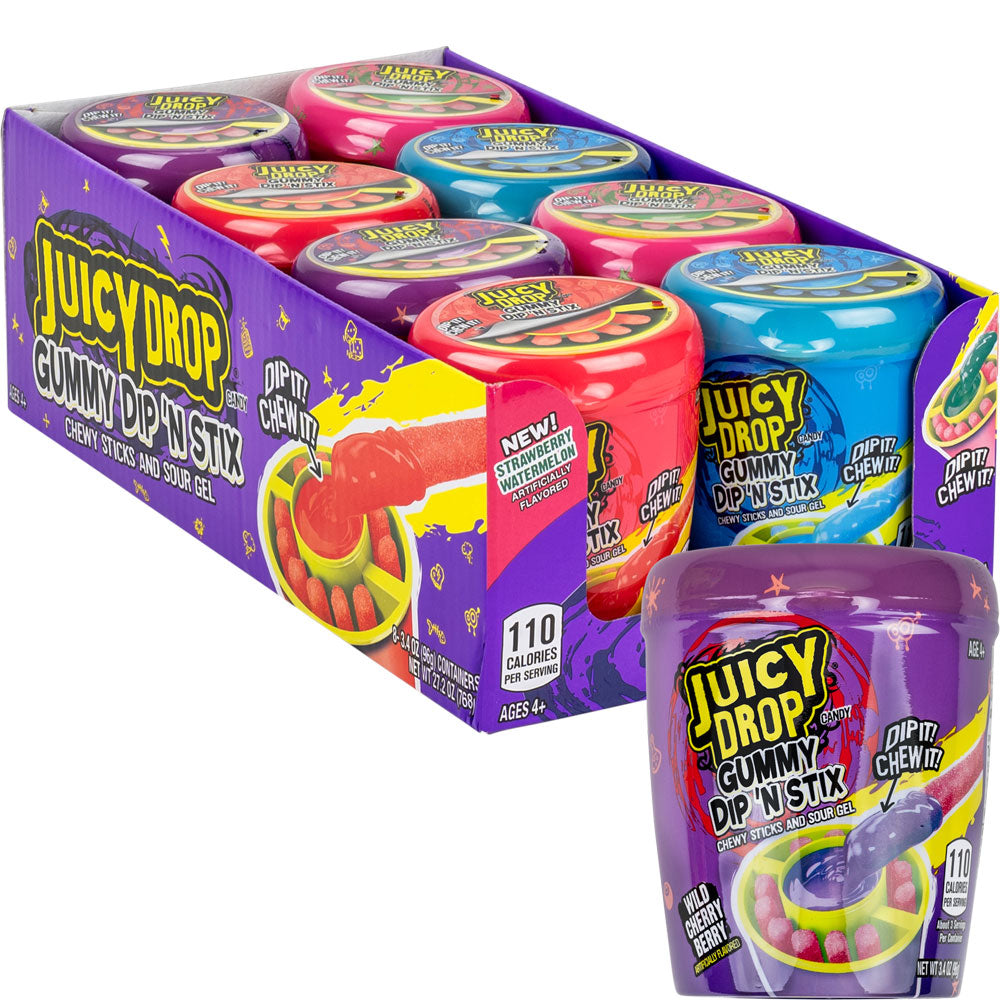 Juicy Drop Gummy Dip 'N Stick 8ct