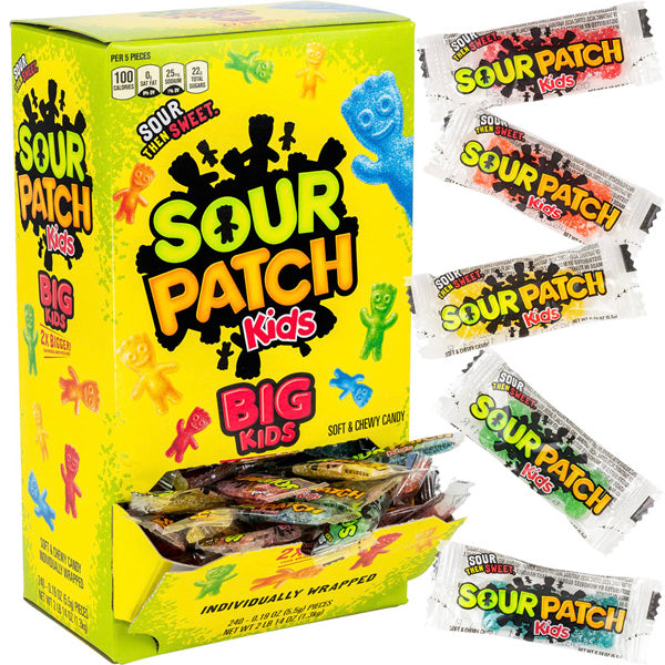 SOUR PATCH Kids 人形型ストレージバスケット Sour Patch Big Kids™ Display Box (240pcs) | Gumball.com
