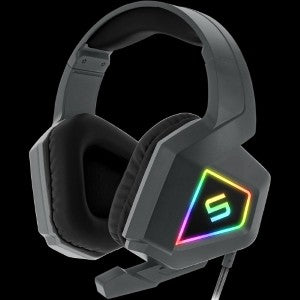 Invader Light-Up Gaming Headphones-Black