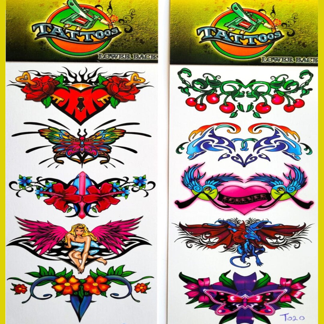 Lower Back #2 Temporary Tattoo