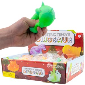 Squeeze Geometric Tie Dye Dinosaurs (12pcs)