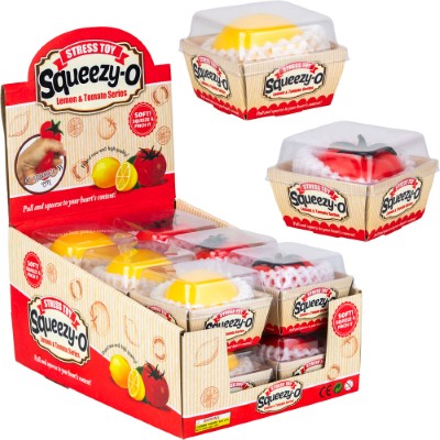 Squeeze Stretch Tomato & Lemon 3in (12pcs) | Gumball.com