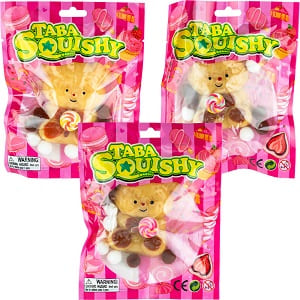 TABA Squishy Gummy Cute Bear with Lollipop (12pcs)