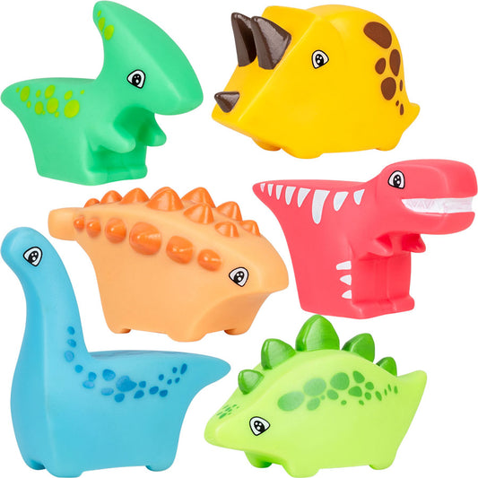 Block Style Rubber Dinosaurs