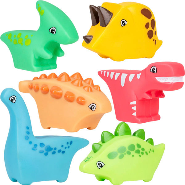 Block Style Rubber Dinosaurs 2.5in to 3.5in (50pcs)