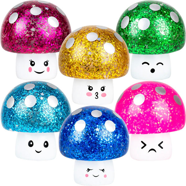 Glitter Mushrooms 2.5in (50pcs)
