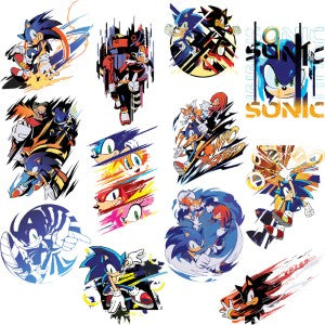Sonic The Hedgehog™ Series 2 Tattoos in Folders - (300ct.)