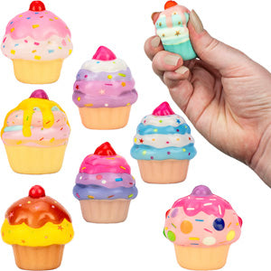 Squishy Cupcake Toys in Bulk Bag (100pcs)