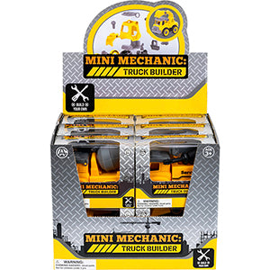 Build Your Construction Trucks 4.25in Ast (12pcs)