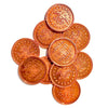 0.800" zinc copper plated vending tokens