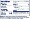 Nutrition facts for ig Rally Blue Raspberry Double-Size Pouch