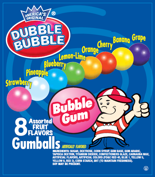 1 inch Dubble Bubble Gumballs product display