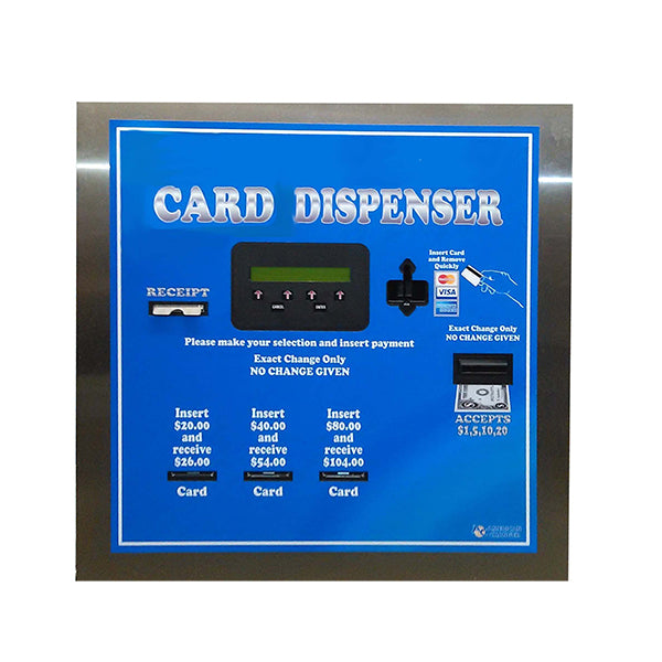 AC605 Pre-Valued Card Dispenser Front View Product Image