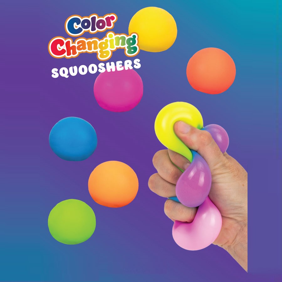 purple display card for the color changing squooshers