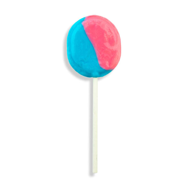 Close up picture of Fluffy Stuff Cotton Candy Lollipop