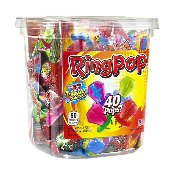Jar of 40 ct Ring Pop® suckers