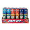 Front view of Push Pops candies display