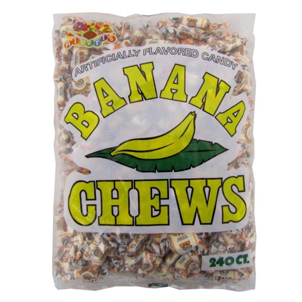 240 ct bag of Albert's banana flavored chew candies