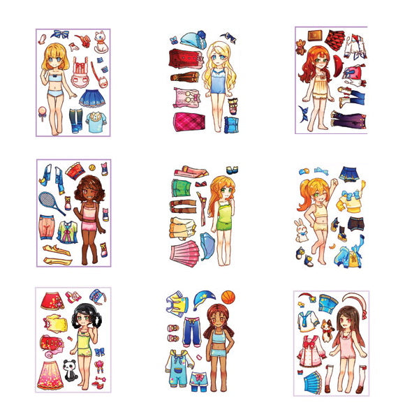 Dress Up Girls Series #10 Stickers Product Detail