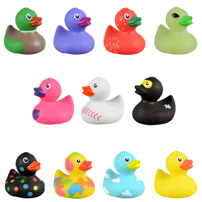 Bulk Halloween Assorted Rubber Duckies – 50 Count, Fun Party Favors & Decor