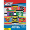 Dc comics superhero villain wristbands two inch capsule toys product display superman batman