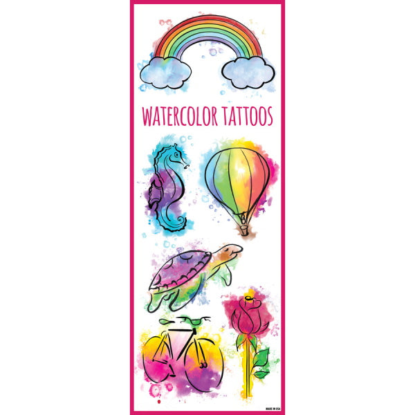 Watercolor Tattoos Series #2 Product Display Back