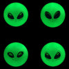 5 Inch Glow in the Dark Alien Balls Glow in the dark