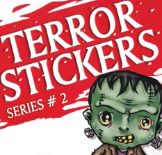 Terror Stickers #2 in vending folders